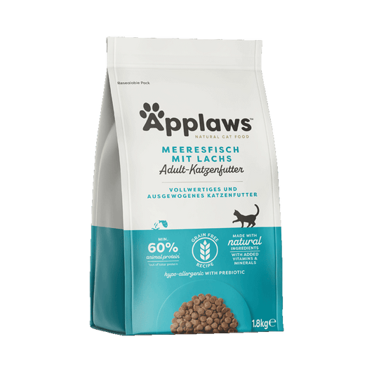 Applaws Trockenfutter Katze Adult Meeresfisch mit Lachs 1,8 Kg