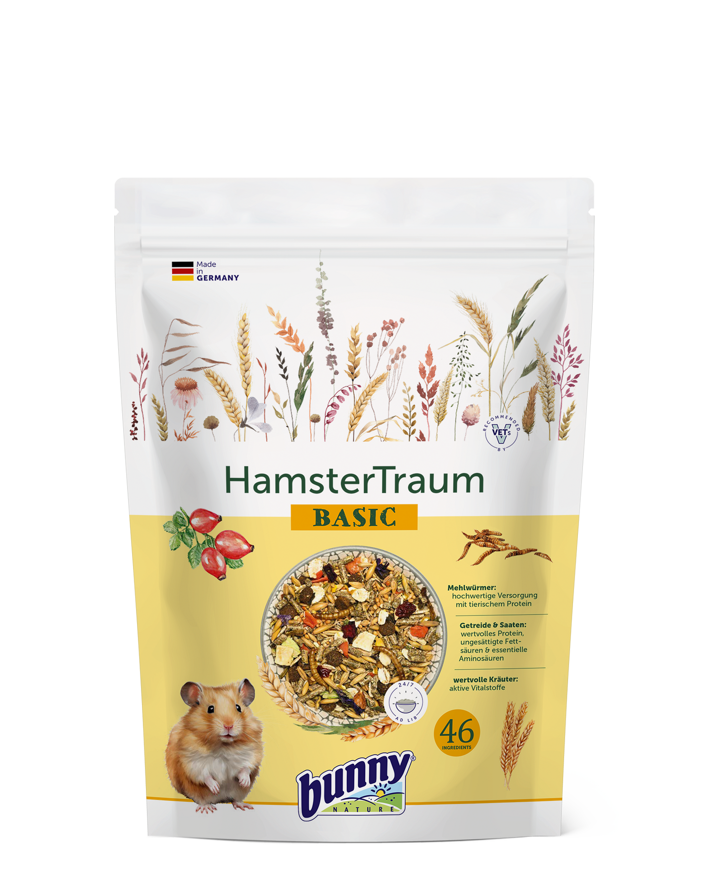 bunny Nature Hamster Traum Basic 600g