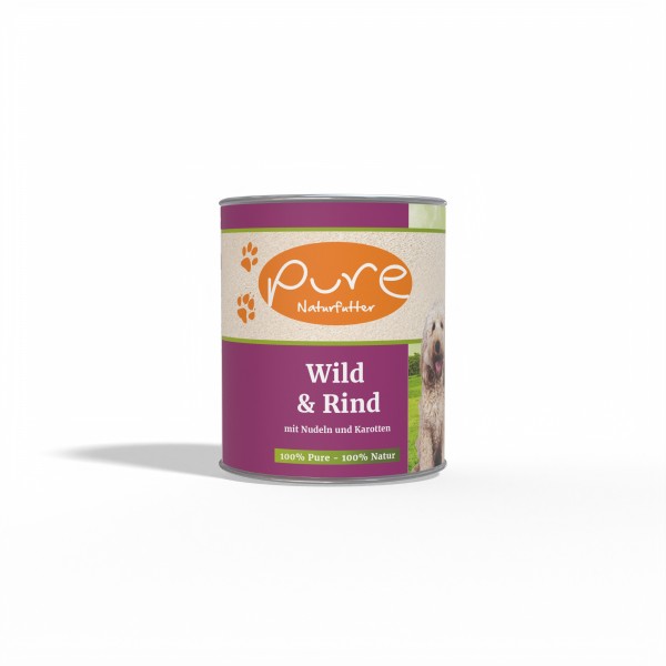 Hundemenü CLASSIC Wild & Rind 800g-Dose