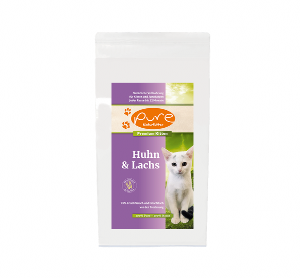 PURE Premium Kitten getreidefrei Huhn & Lachs