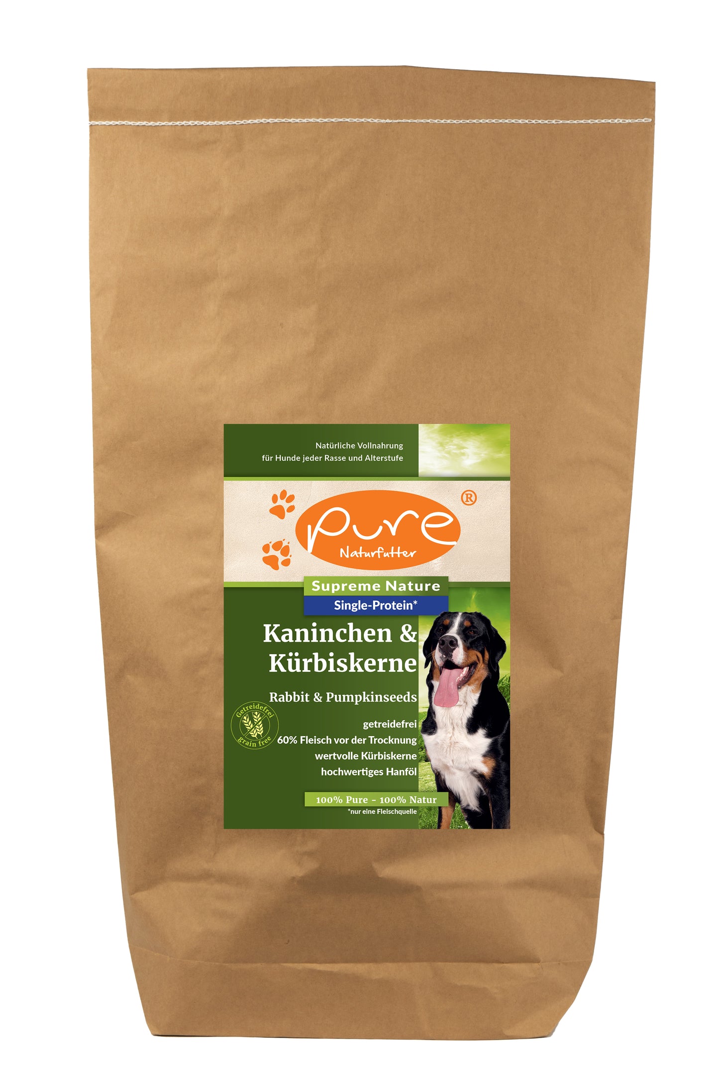 PURE Supreme Nature Dog Kaninchen & Kürbiskerne