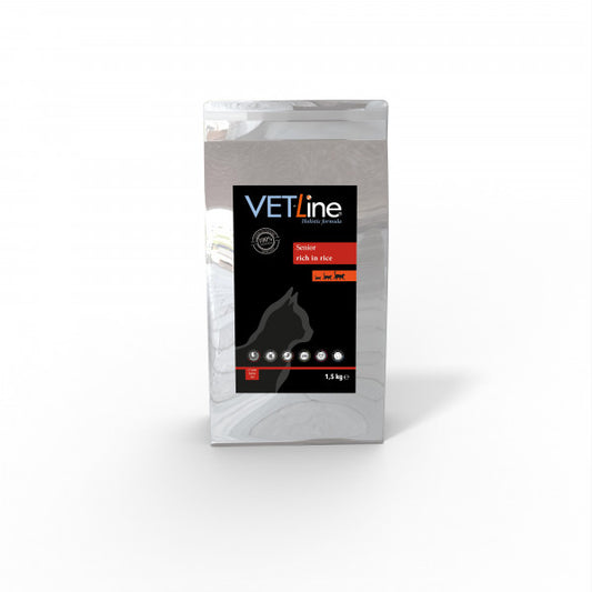 VETline Gatto Adulto Pollo e Riso - Senior 1,5 kg